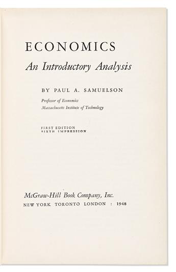 [Economics] Samuelson, Paul Anthony (1915-2009) Foundations of Economic Analysis.